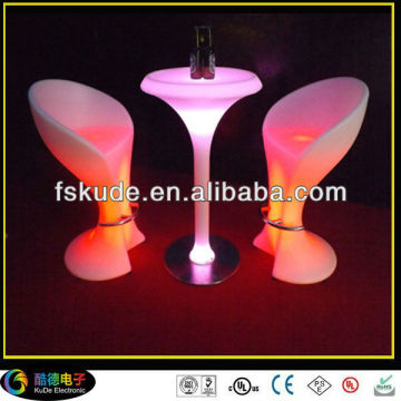 LED Luminous Furniture Set Bar Furniture, Table, Chair, Ice Bucket