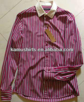 Brand new man shirts casual shirts cotton stripes luxury man shirts clothing