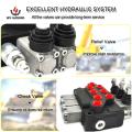 45L/Min Hidraulic Bank Oil Monoblock Detent Control Valve