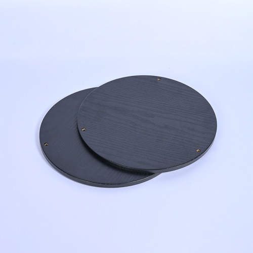 Painted Round Shelf Lamp Wooden Shelf 5 Layers