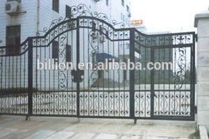 top selling powder coated steel pipe gate design