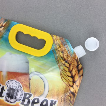 Bolsas de embalaje reutilizables de material de calidad alimentaria para cerveza navideña