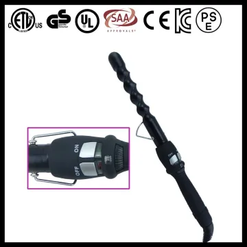 2015 most popular hair beauty products dual voltage spiral hair rollers curlers pearl wand