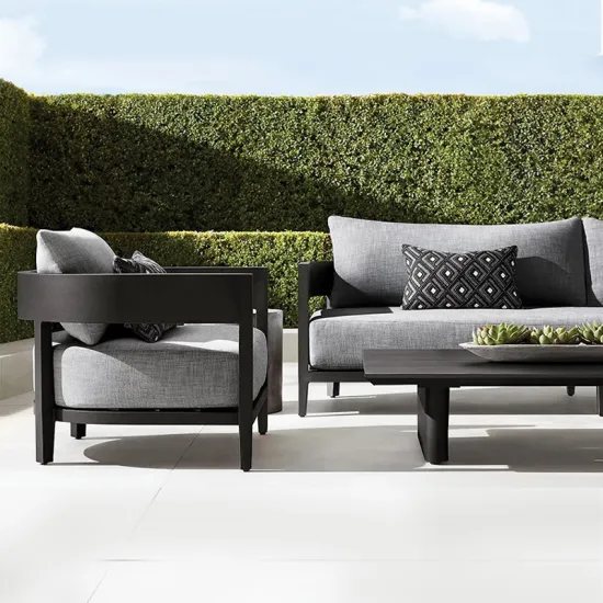 Aluminum Luxury Outdoor Modern Sofa Set for Garden Furniture