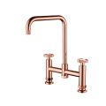 Hot Sale Brass Two Handle Gunmetal Kitchen Faucet