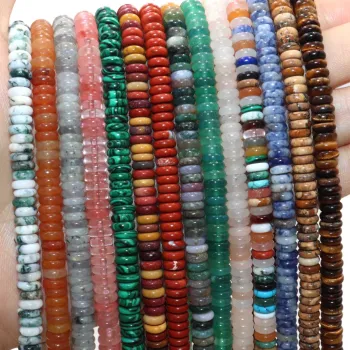 Brave Light 6*2mm Natural Stone Green Agate Round Beads - High Quality Aventurine & Red Jasper Beads for Bracelets