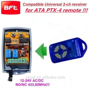 YET402PC-V2.0 12 volt 2 channel remote controller suit for ATA PTX-4 remote