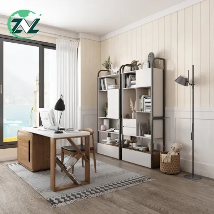 Multifunctional Home Office MDF Bookshelf Wooden Bookshelf