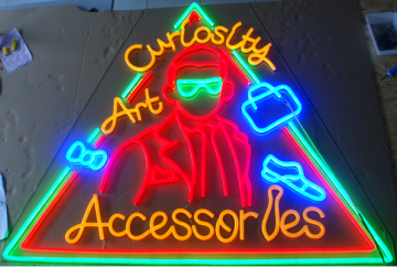 Clothing accessories neon signs