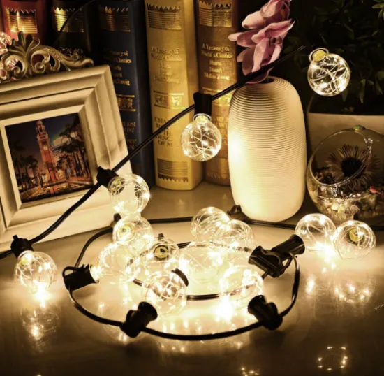 Light copper wire led string light with bulbs choose string led light