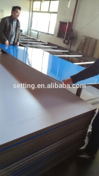 mdf board with uv coating on surface---Blue ocean color for cabinet