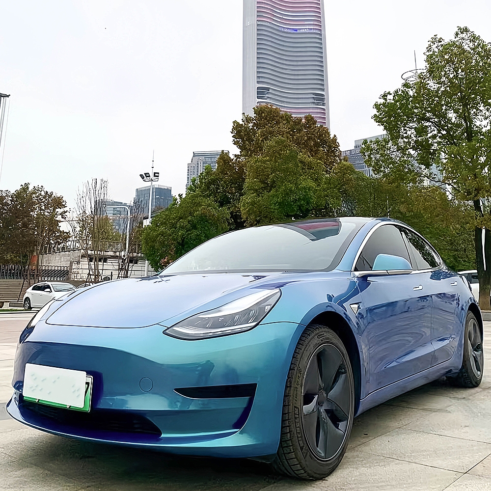 Magic Peacock Green wrap For Car