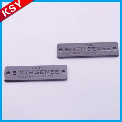 Newest China Supplier Plates Handbag Brand Tag Decorative Metal Hardware For Bags