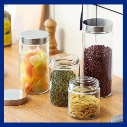 Premium Glass Sealed Jar for Kitchen Storage