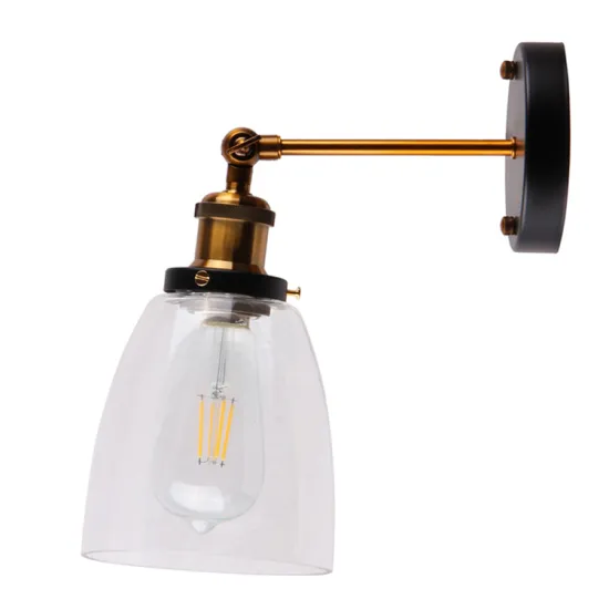 Indoor E27 Lamp Holder Glass Wall Lamp