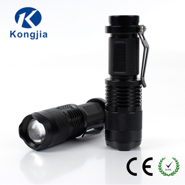 3 Watt Aluminium Cree Led Flashlight with Rechargeable Battery