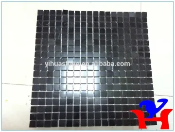 Black Marquina marble mosaic tile