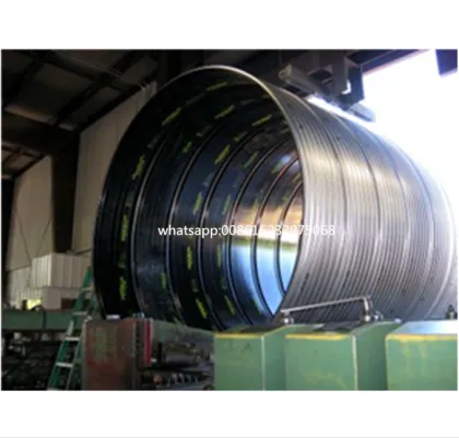 Full automatic corrugated steel pipe machine