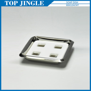 Fancy White Acrylic Square Soap Dish