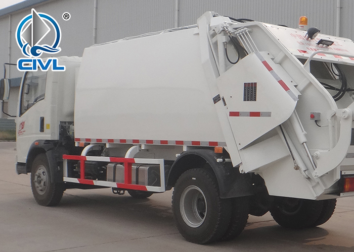 8m3 Compact Garbage Truck With Light Chassis 10