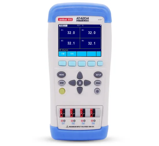 Anbai AT4204 4 Channel Temperature Meter & Data Logger