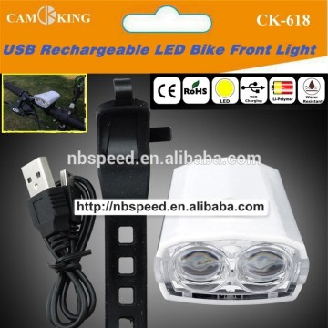 Front light position USB bike light