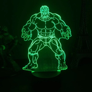 Super-héros de la lampe à LED Hulk Lumière