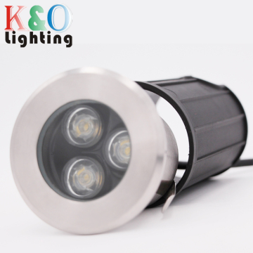 MINI LED กลางแจ้ง 12V IP67 ฝังอยู่ในระดับดาดฟ้าขั้นตอนแรงดันไฟฟ้าต่ำ