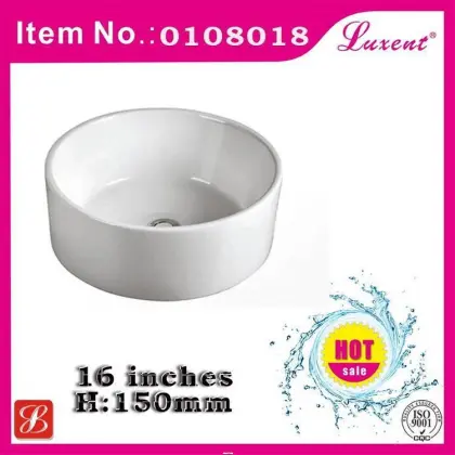 Cheap separate ceramic countertop art basin