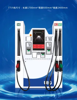 Fuel Dispenser with Six Hoses and Three Products