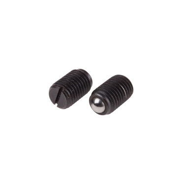 Carbon steel slotted ball plunger screw