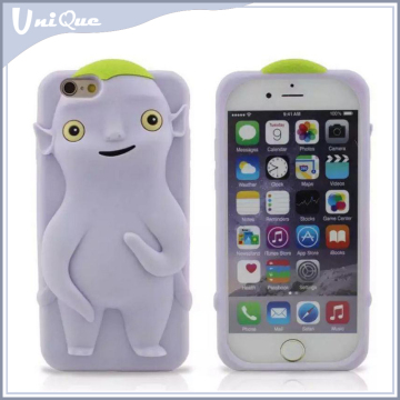 New products funky cartoon character mobile phone silicon case for iphone 6