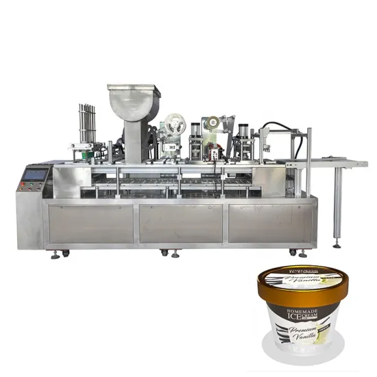 High Precision Full-Auto Horizontal Cup Coffee Capsule Sealing and Filling Machine