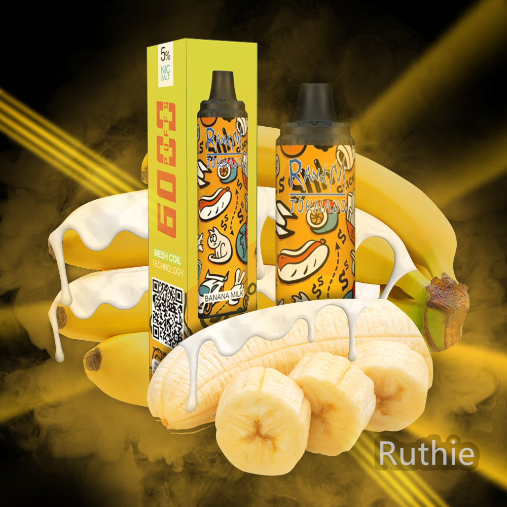 Peach mango RandM Vapes 6000