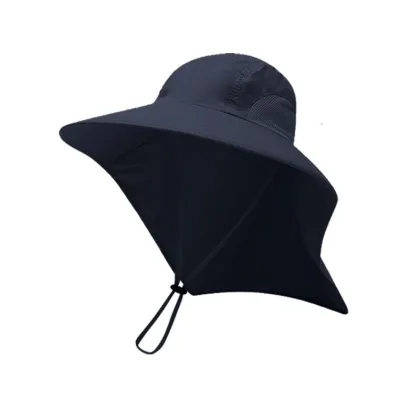 Large Brim Anti-Ultraviolet Sun Hat for Men - Full Face Protection Sunscreen Hat for Summer Outdoor Activities