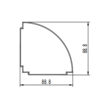 ISO Auto Corner Aluminiumprofilextrusion stirbt