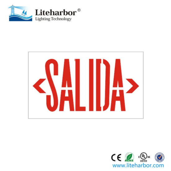 White Color LED Light Source 120-347 VAC 50/60Hz ABS LED Running Man Emergency Exit Sign light