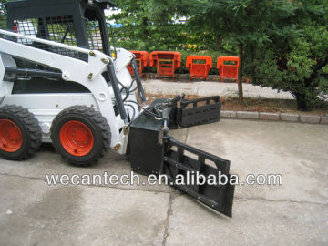 Skid steer loader regulating sweeper ; regulating sweeper