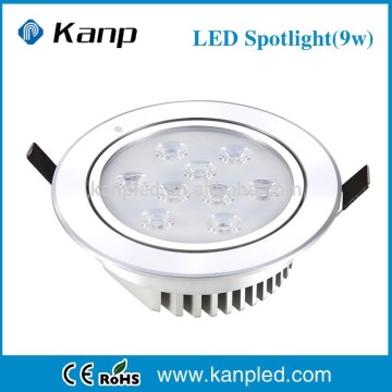 9W Led Downlight Dimmable Warm white/Pure white/Cool white