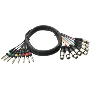 XLR Female to XLR Male Stereo Audio Snake Cable Adapter for 4, 6, 8, 12 Channels
