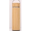 450ml garrafa de água de bambu com alça de bambu