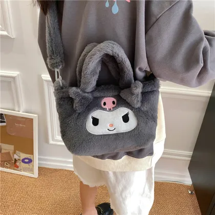Kuromi My Melody Anime Plush Backpack