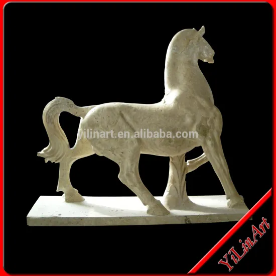 Garden Horse Statue, Natural Stone Life Size Horse Sculpture Statue For Decoration