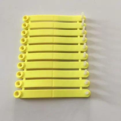 Yellow poultry wing tag chick tag