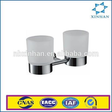 2015 new bath hardware sets,bathroom square double tumbler holder chrome