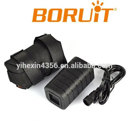 Boruit Waterproof Battery Pack 6400mAh 8.4v 18650 Li-ion Rechargeable Battery Pack for Bicycle Bike