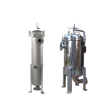 Small Top Number Four Entry Bag Filter Housing for SUS304 and 316L in Industrial Equipment