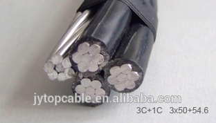 Power Transmission Line XLPE Insulation ABC cable Duplex Triplex Quadruplex Aerial Cable