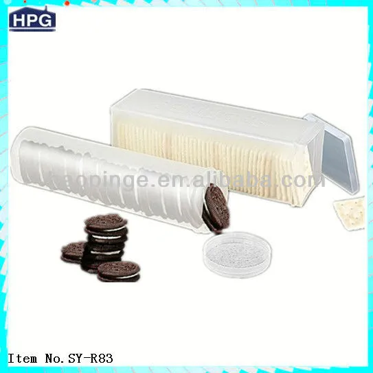 Set of 2 Airtight Food Grade Plastic Cookie Container