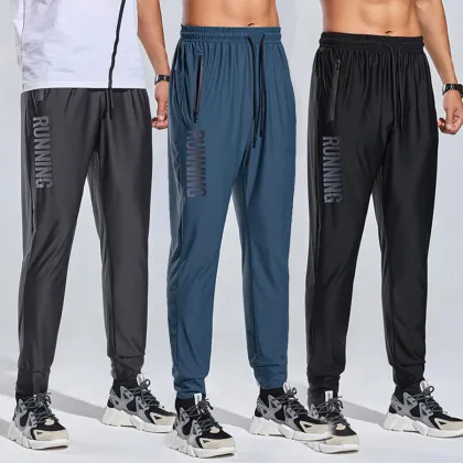Mens Stretch Quick Drying Running Trousers